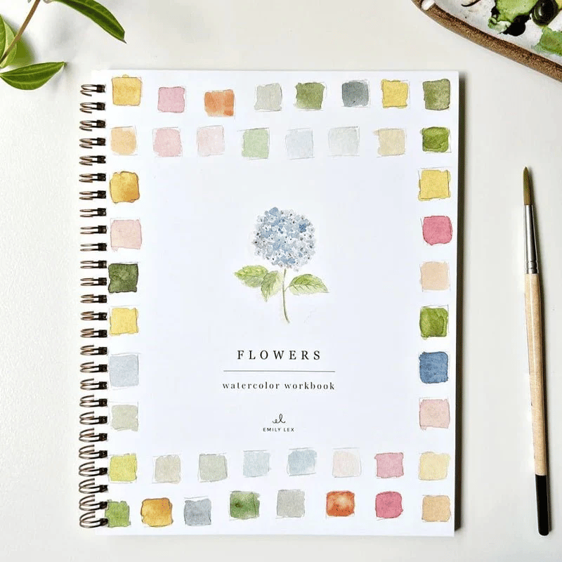 🔥MEGA-FRÜHLINGSVERKAUF🖼️Anfängerfreundlich💕 Aquarell-Arbeitsbuch