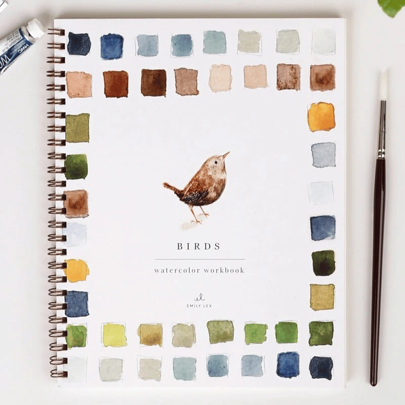 🔥MEGA-FRÜHLINGSVERKAUF🖼️Anfängerfreundlich💕 Aquarell-Arbeitsbuch