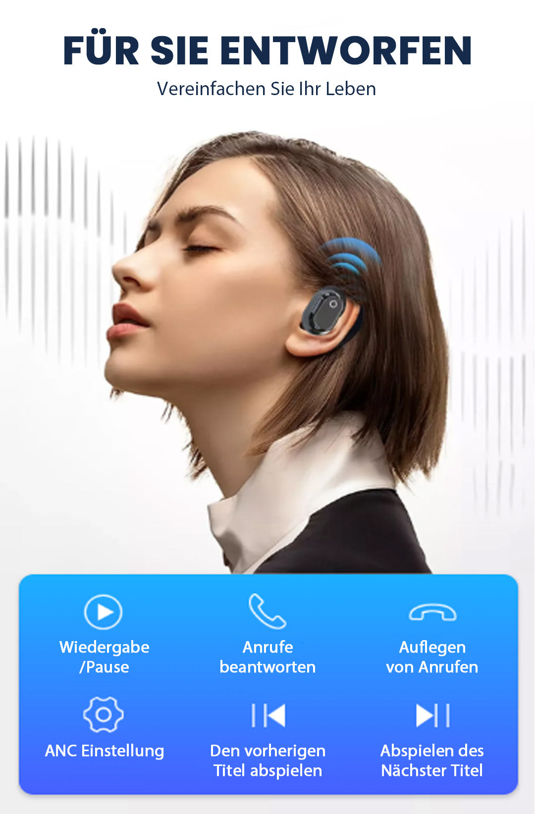 🔥Bluetooth-Ohrhörer mit KI-Sprachübersetzung