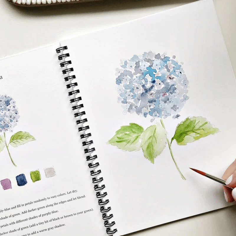 🔥MEGA-FRÜHLINGSVERKAUF🖼️Anfängerfreundlich💕 Aquarell-Arbeitsbuch