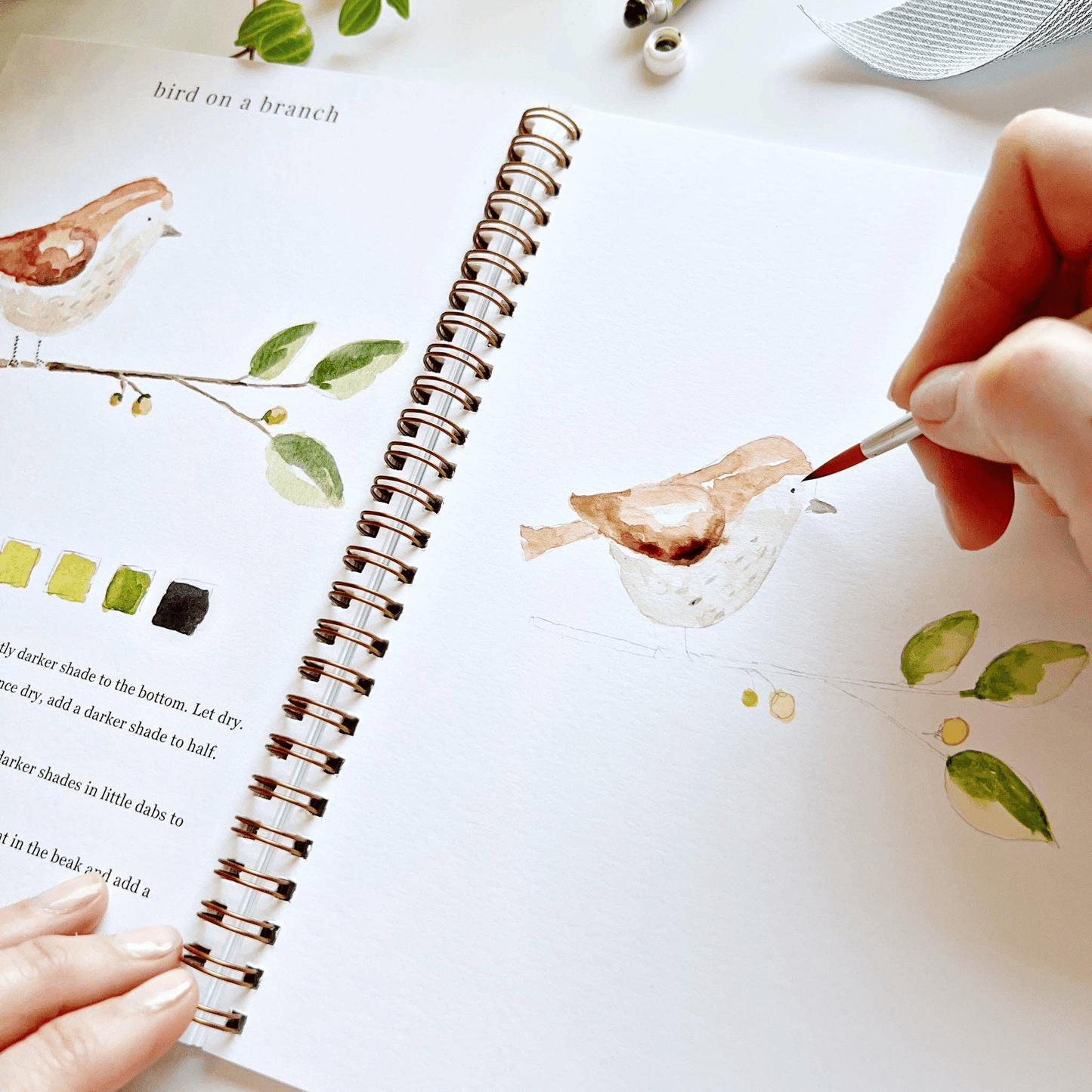 🔥MEGA-FRÜHLINGSVERKAUF🖼️Anfängerfreundlich💕 Aquarell-Arbeitsbuch