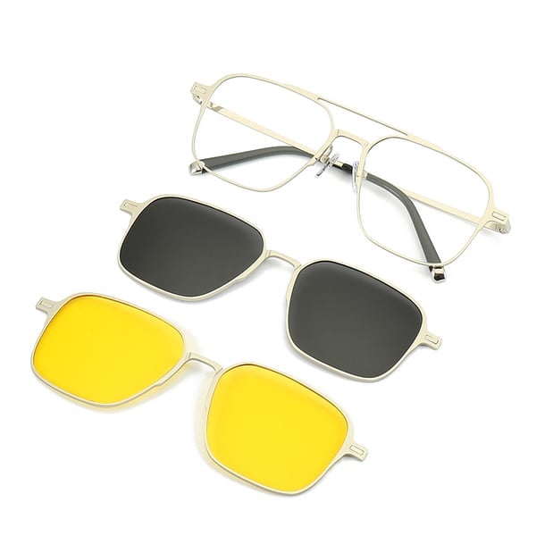 🔥3-in-1-Sonnenbrille mit magnetischer Polarisation für Männer und Frauen