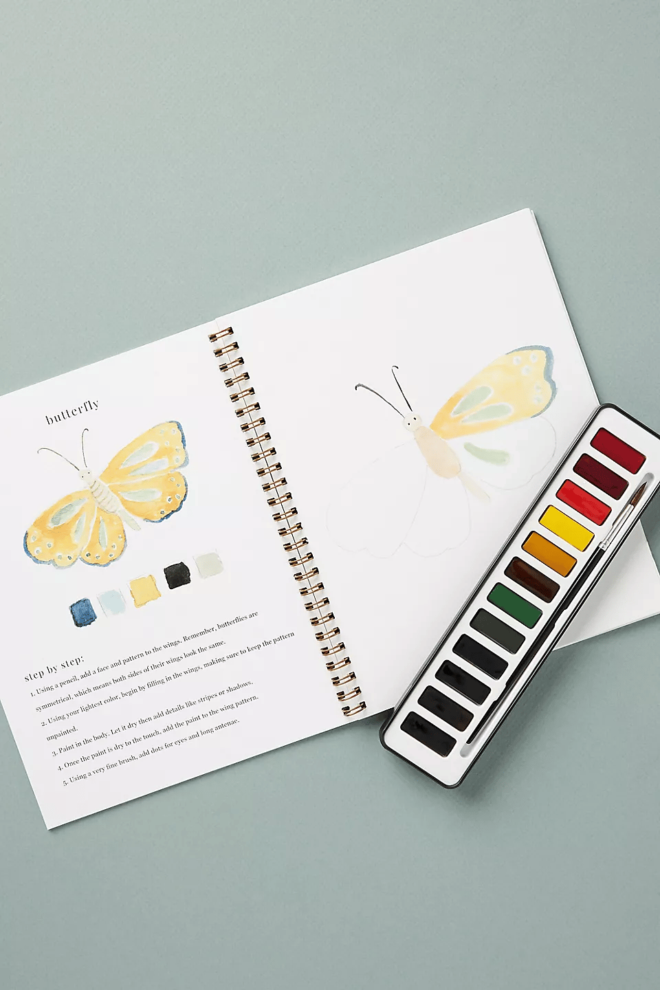 🔥MEGA-FRÜHLINGSVERKAUF🖼️Anfängerfreundlich💕 Aquarell-Arbeitsbuch