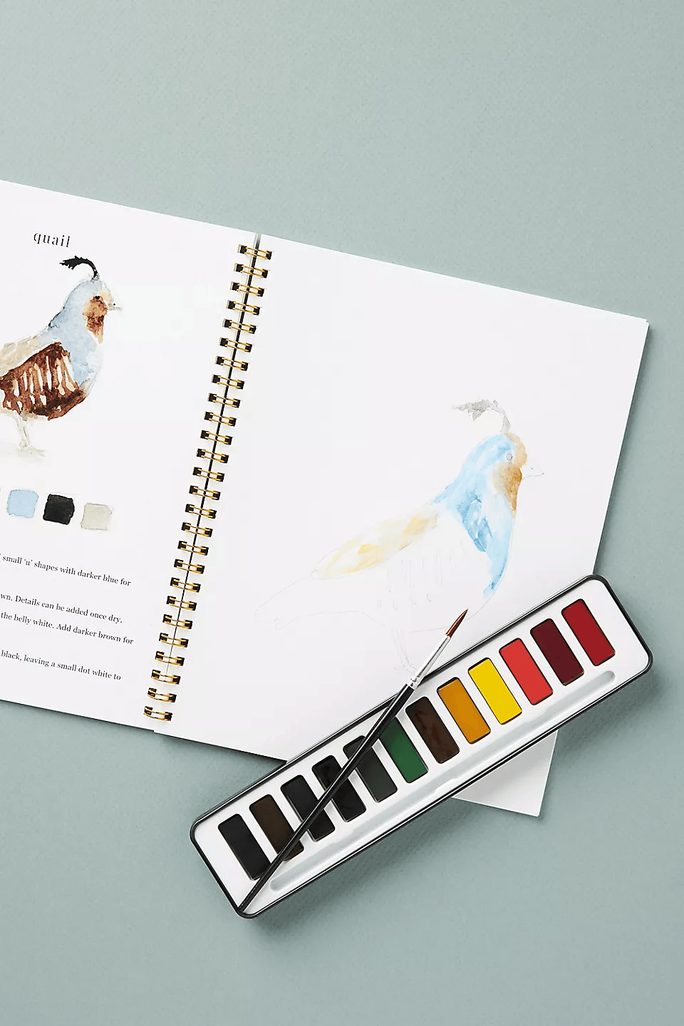 🔥MEGA-FRÜHLINGSVERKAUF🖼️Anfängerfreundlich💕 Aquarell-Arbeitsbuch